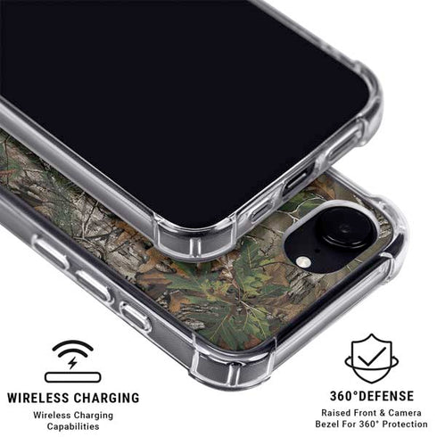 NFL Carolina Panthers Realtree Xtra Green Camo iPhone 16e Clear Case